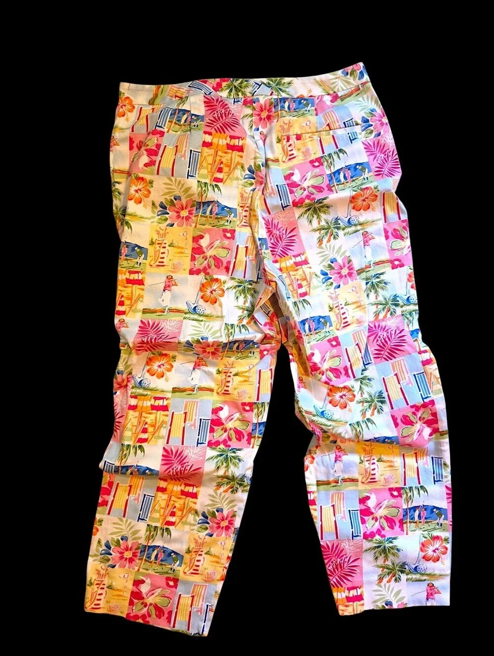 LNC EP PRO PATTERNED GOLF PANTS WOMEN SIZE 10